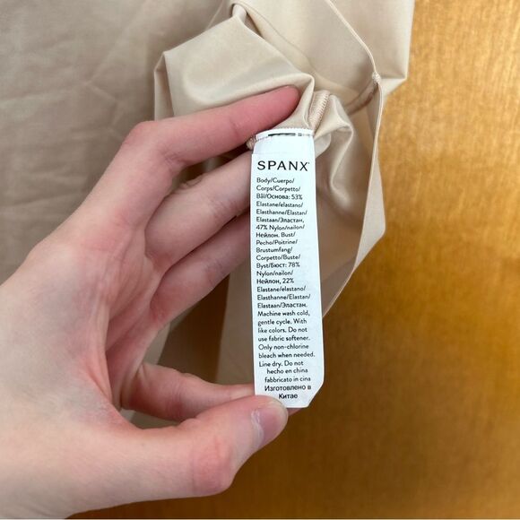 SPANX Trust Your Thinstincts Smoothing Microfiber Tank Top Nude Plus Size 2x - Picture 4 of 7